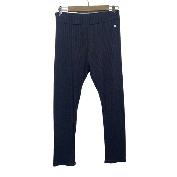 Lucky Brand Gray Ribbed Knit Leggings Size Medium - Picture 1 of 6